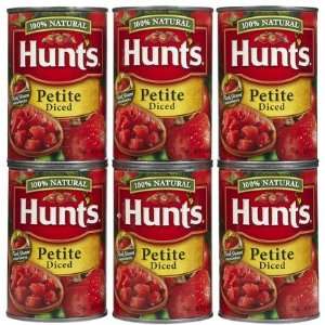  Hunts Petite Diced Tomatoes, 14.5 oz, 6 ct (Quantity of 2 