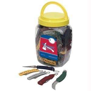  120 Keychain Knives in a Plastic Jar (XL0754CSNB) Category 