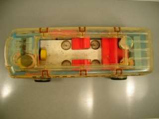 Vtg. 60s FISHER PRICE #983 SCHOOL BUS Clear Top Rotating Kids/Driver 