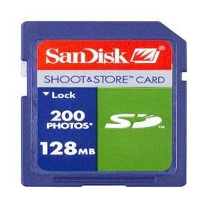  Secure Digital Card 128MB (200 Picture, Retail Package 
