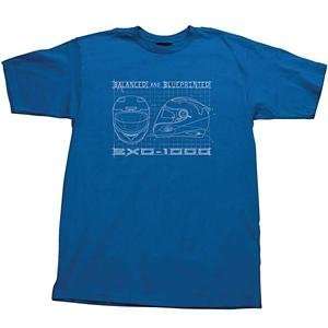  Scorpion Blue Print T Shirt   Large/Blue Automotive