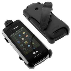  Voyager Cell Phone Accessory Bundle   Black Swivel Belt Clip Holster 