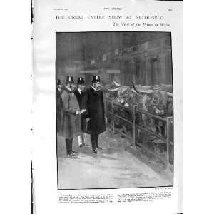  1900 CATTLE SHOW SMITHFIELD PRINCE WALES WARTENBURG VON 