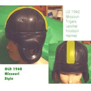  Custom 1940 Missouri leather football helmet Sports 