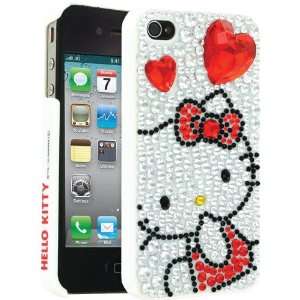  Hello Kitty Sanrio Cute White Red Hearts Crystalized 