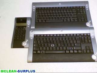 Lot of 2 Logitech diNovo Keyboards Y RZ42 & 1 diNovo MediaPad Y RAA43 