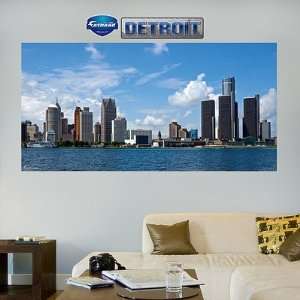  Detroit Skyline Mural Fathead NIB 