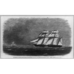   chasing,schooner Laura Ann,sailing ships,Bermuda,1863