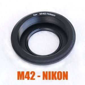  M42 Lens to Nikon CameraAdapter with Infinity Focus, for Nikon D3x 