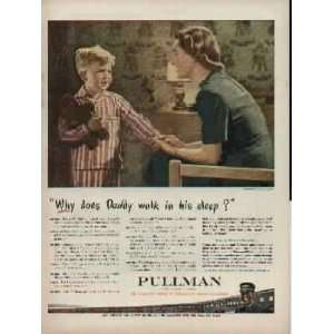   in his sleep?  1943 Pullman War Bond Ad, A3368A 
