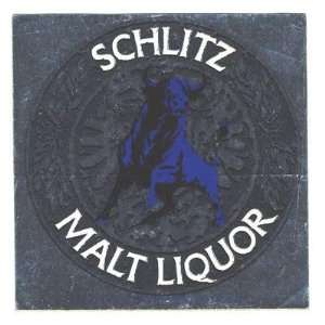  7 Schlitz Malt Liquor Peel Off Stickers by Fasson 1974 