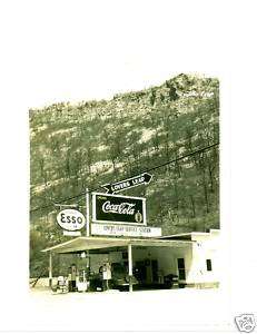 Old Photo Esso Gas Station Cumberland MD Lovers Leap  