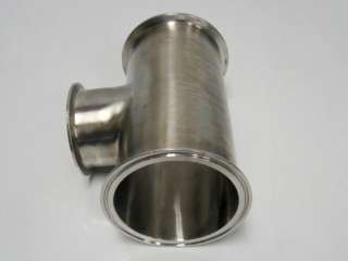 Inch Sanitary Reduce T (Tee) Tri Clamp Fitting SS 3  