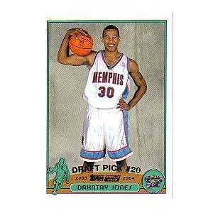  2003 04 Topps 240 Dahntay Jones Memphis Grizzlies (RC 
