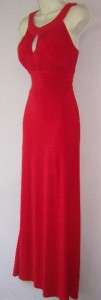 SANGRIA Red Stretch Jersey Gown Formal Long Dress 10  