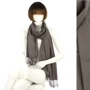  Exquisite Solid HD Pashmina Fashion scarve  Grey 