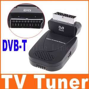   Dvb t Scart Freeview Tuner Receiver Box Eu Plug 