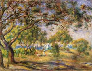 LARGE Auguste Renoir Noirmoutiers Repro CANVAS WALL ART  