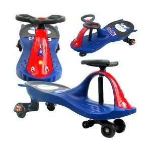  Blue Police Wiggle Ride on Car Toys & Games