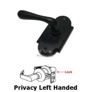     privacy left handed flat sided lever with scal