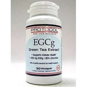 egcg green tea extract 90 vcaps by protocol for life 