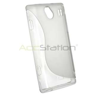 For Samsung i8700 Omnia 7 TPU Clear White Rubber Skin Case Cover New 