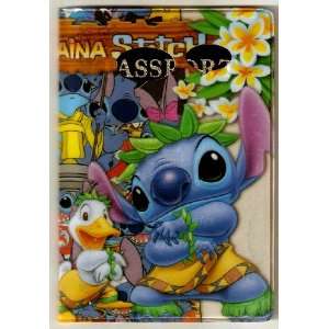 Stitch w Duck in Aloha Hawaii Passport Cover ~ Lilo & Stitch plumeria 