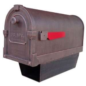  Savannah Curbside Mailbox with Paper Tube Finish Bronze 