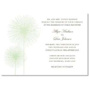 Green Dandelion Invitations