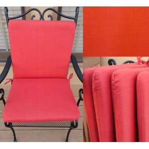  Set of 4 Outdoor Chair Seat and Back Cushion 20(w) 37(d) 2 