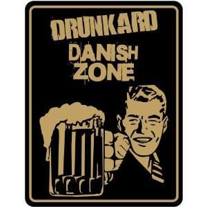 New  Drunkard Danish Zone / Retro  Denmark Parking Sign Country 