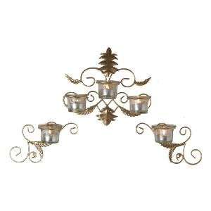  Danya B Golden Sconce Set