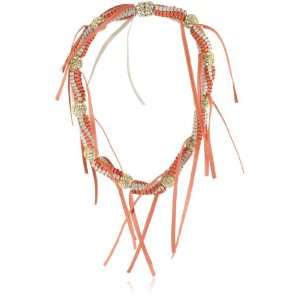  Marv Graff Tokyo Leather Crystal Necklace with Fringes Jewelry