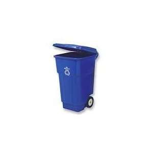  Square Brute Big Wheel We Recycle Container, 50 Gallon, 38 3 