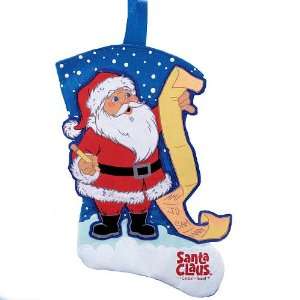  19 SANTA CLAUS IS COMING TO TOWN FULL BODY FELT STOCKING 