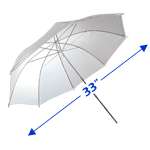  Easy to set up Premium Umbrella Snow White translucent Reflector 