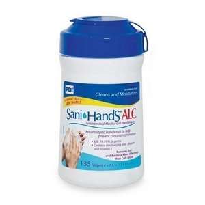  Sani Hands ALC Hand Wipes, Canister/135, Ea. Health 