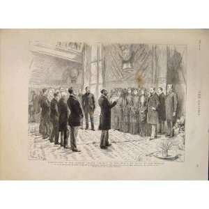  London Trades Council Sandringham Old Print 1886