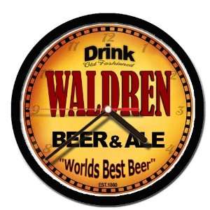  WALDREN beer and ale cerveza wall clock 