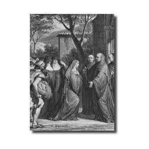  Abelard Welcoming Heloise At Paraclete Illustration From 