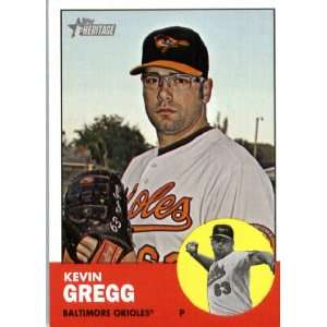 2012 Topps Heritage 131 Kevin Gregg   Baltimore Orioles (ENCASED MLB 