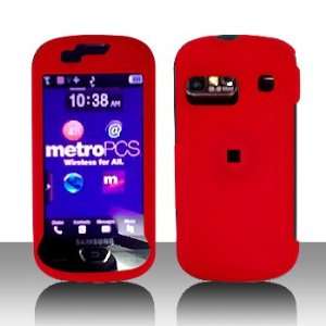  Samsung Craft R900 Red Rubberrized HARD Protector Case 