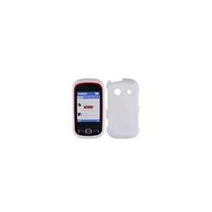 Samsung Seek M350 SPH M350 Rubberized Texture White Snap on Cell Phone 