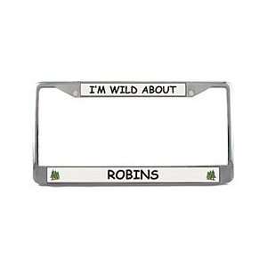  Robin License Plate Frame (Chrome) Patio, Lawn & Garden