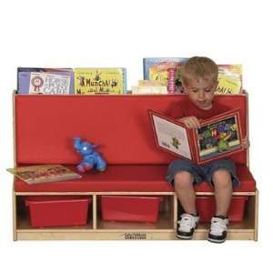  ECR4Kids Reading Sectional Sofa Birch 