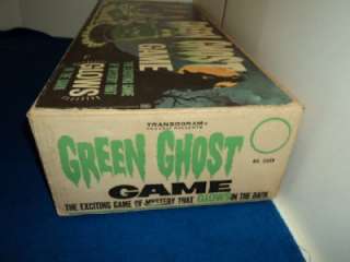   1965 Transogram Green Ghost Glow In The Dark Game 100% Complete  
