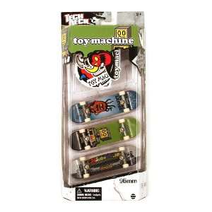  Tech Deck 3 Pack Toy Machine Skateboards Toys & Games