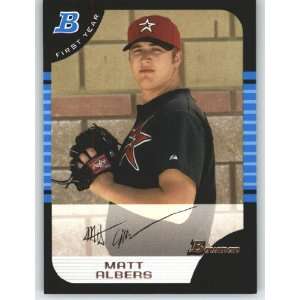  2005 Bowman #238 Matt Albers FY RC   Houston Astros (RC 