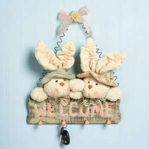  Plush Welcome Bunny Wall Dcor   Party Decorations & Wall 