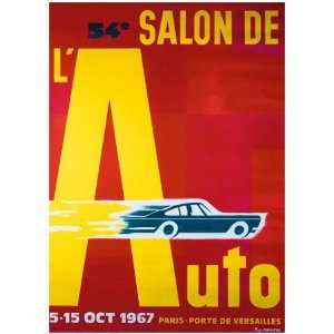  54e Salon de lAutomobile Giclee Poster Print by Pierre 